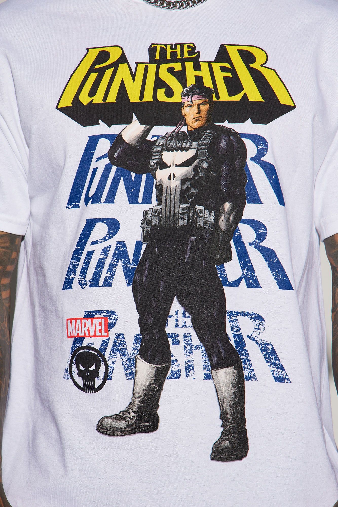 The Punisher Comicbook Cover Short Sleeve Tee - White sold by Fashion Nova product image thumbnail 3