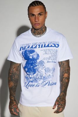 Love Is Poison Short Sleeve Tee - White sold by Fashion Nova