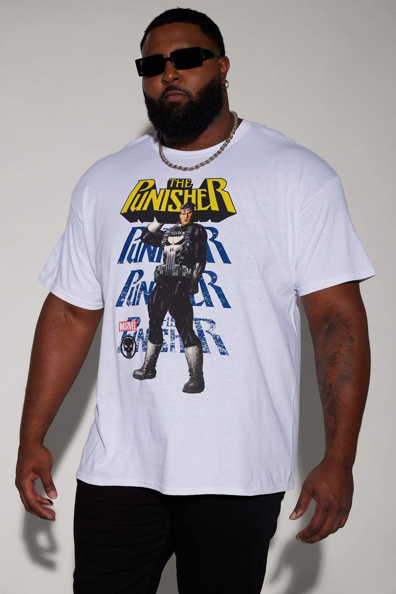 The Punisher Comicbook Cover Short Sleeve Tee - White sold by Fashion Nova product image thumbnail 4