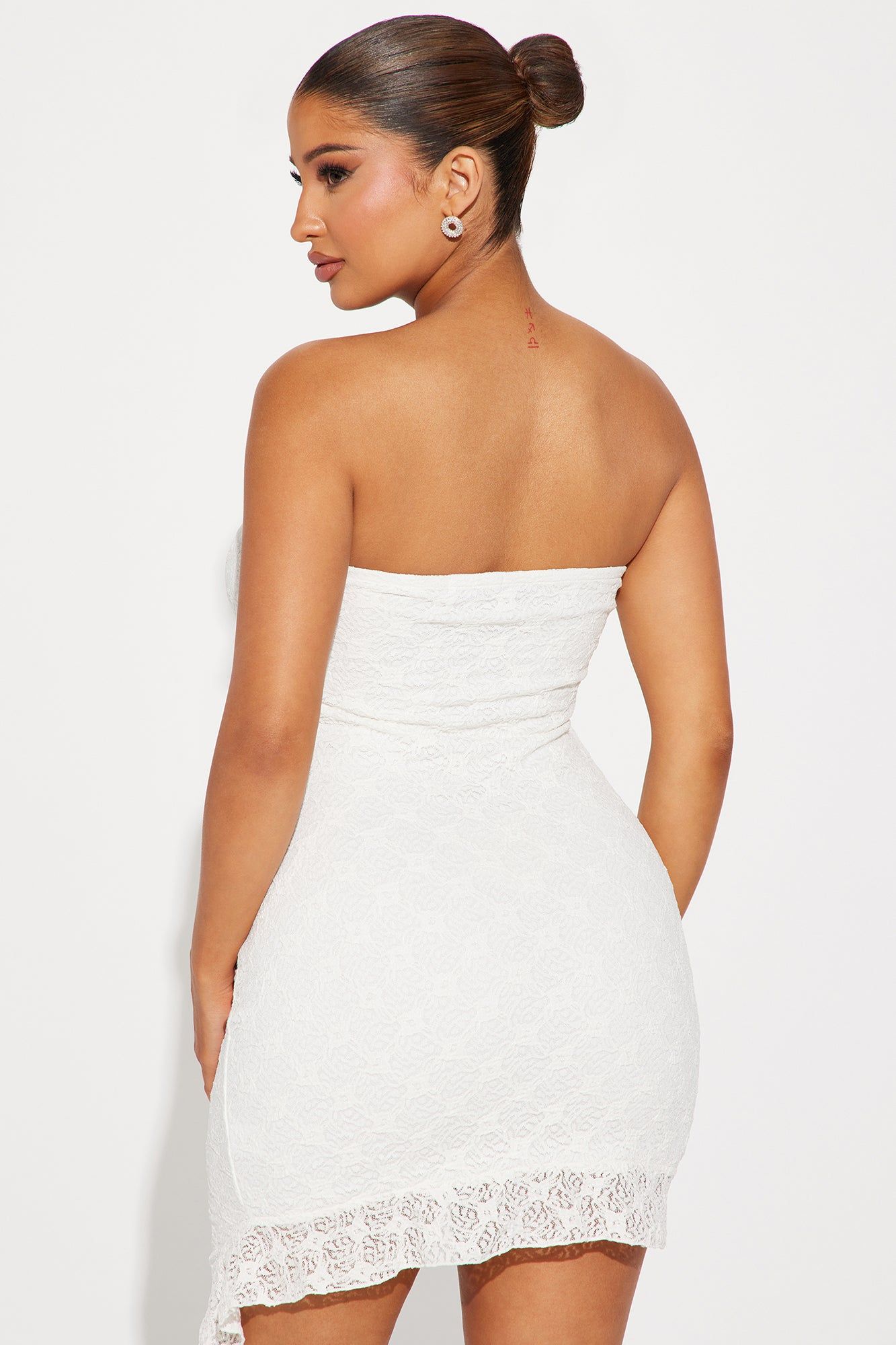 Luna Lace Mini Dress - Ivory sold by Fashion Nova product image thumbnail 3