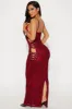 Up Next Mesh Maxi Dress - Burgundy sold by Fashion Nova