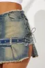 Scarlett Tinted Denim Micro Mini Skirt - Medium Wash sold by Fashion Nova