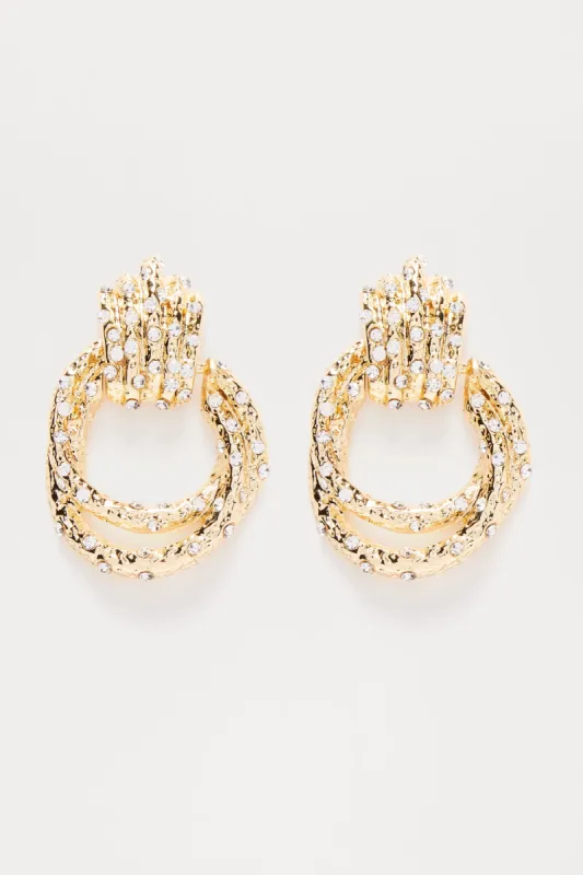 Live Your Best Life Earrings - Gold sold by Fashion Nova