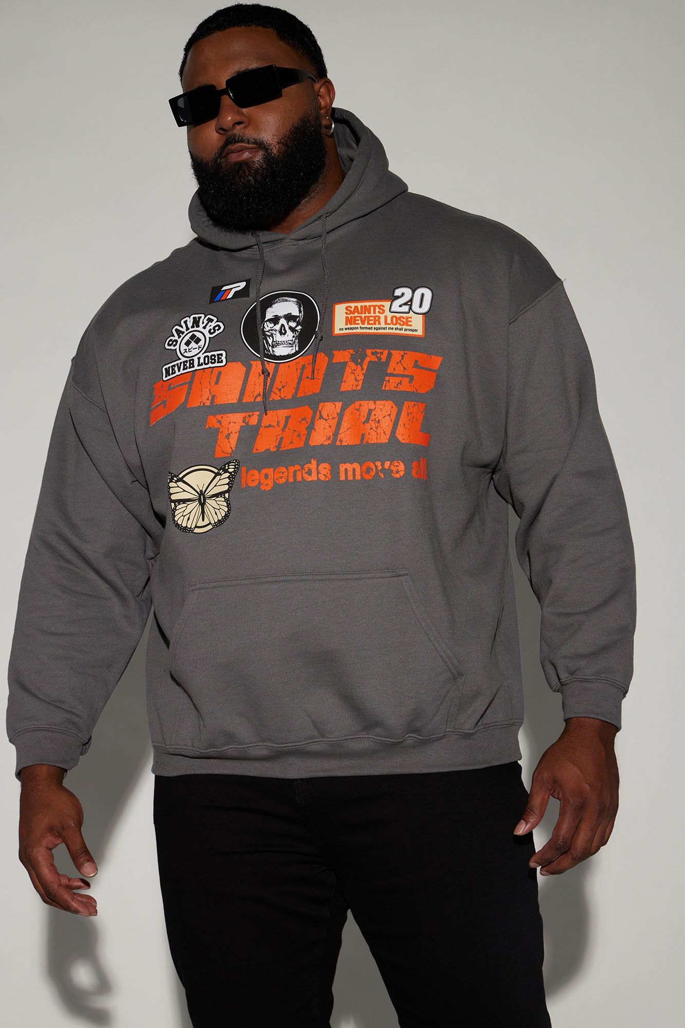 Saints Trial Hoodie - Charcoal sold by Fashion Nova product image thumbnail 5