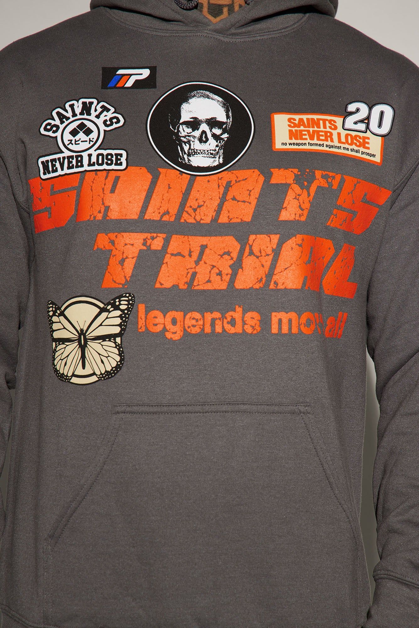 Saints Trial Hoodie - Charcoal sold by Fashion Nova product image thumbnail 3