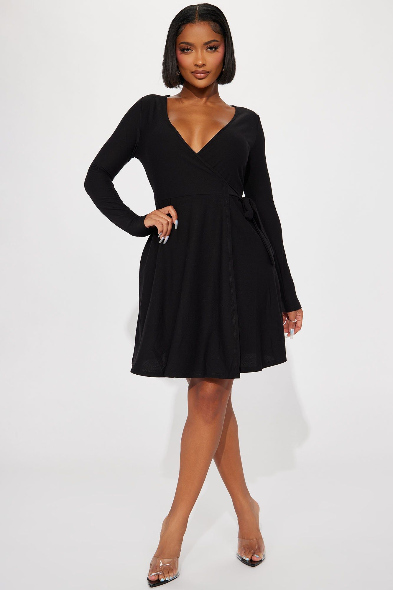 Layla Fit And Flare Mini Dress - Black sold by Fashion Nova product image thumbnail 2
