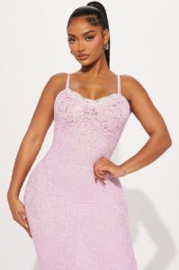 Camila Lace Maxi Dress - Pink/combo sold by Fashion Nova