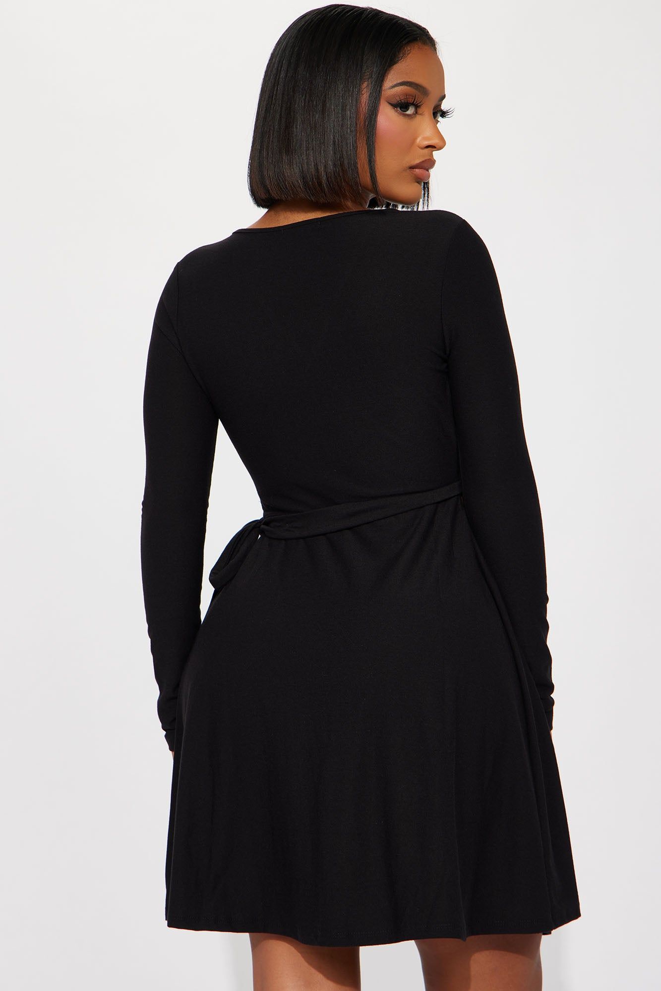 Layla Fit And Flare Mini Dress - Black sold by Fashion Nova product image thumbnail 3