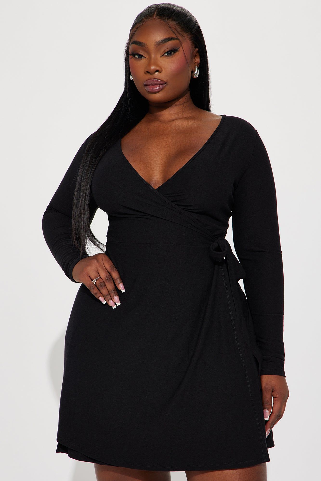 Layla Fit And Flare Mini Dress - Black sold by Fashion Nova product image thumbnail 4