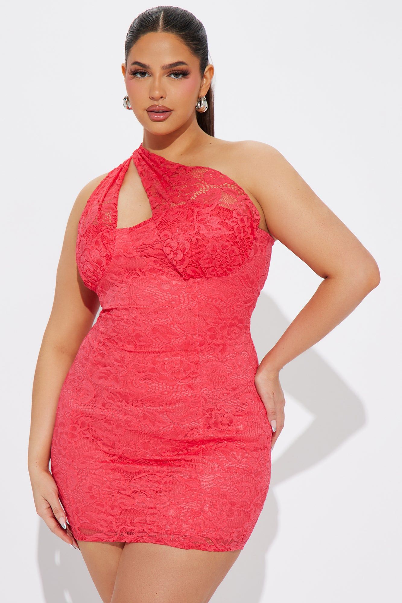 Lolita Lace Micro Mini Dress - Coral sold by Fashion Nova product image thumbnail 4