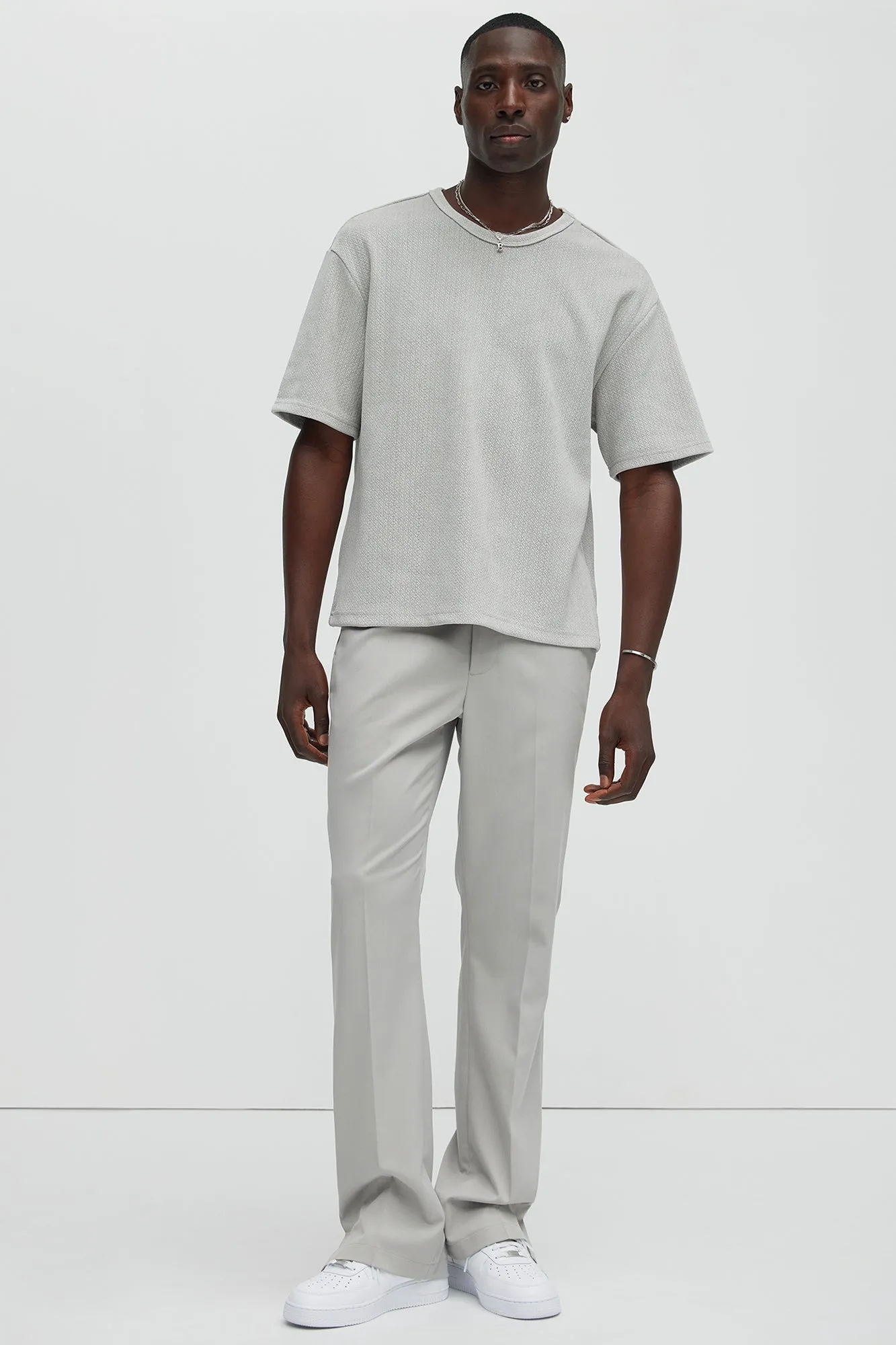 Dudley Textured Relaxed Short Sleeve Tee - Stone sold by Fashion Nova product image thumbnail 2