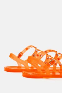 Mini Bling Bling II Flat Sandal - Orange sold by Fashion Nova