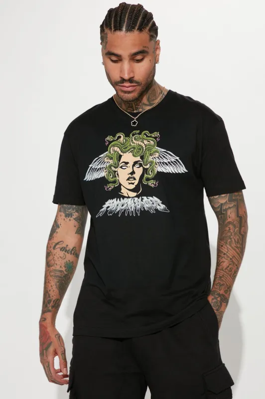 Medusa Fuck You Short Sleeve Tee - Black sold by Fashion Nova