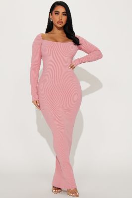 Clara Snatched Maxi Dress - Mauve sold by Fashion Nova