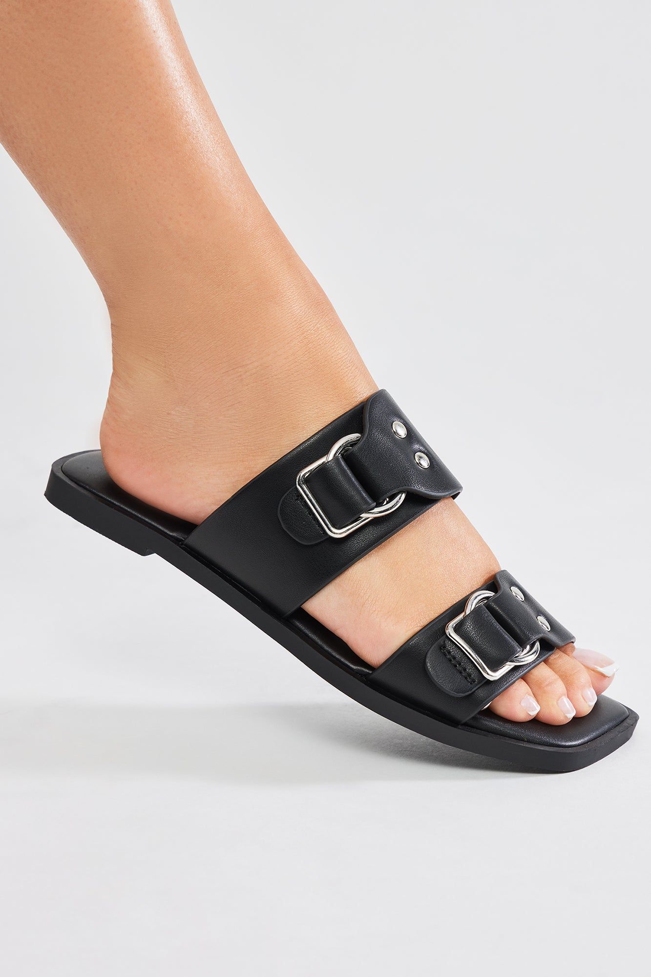 Have Fun With It Sandals - Black sold by Fashion Nova