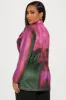 A Lot To Handle Blazer - Fuchsia/combo sold by Fashion Nova