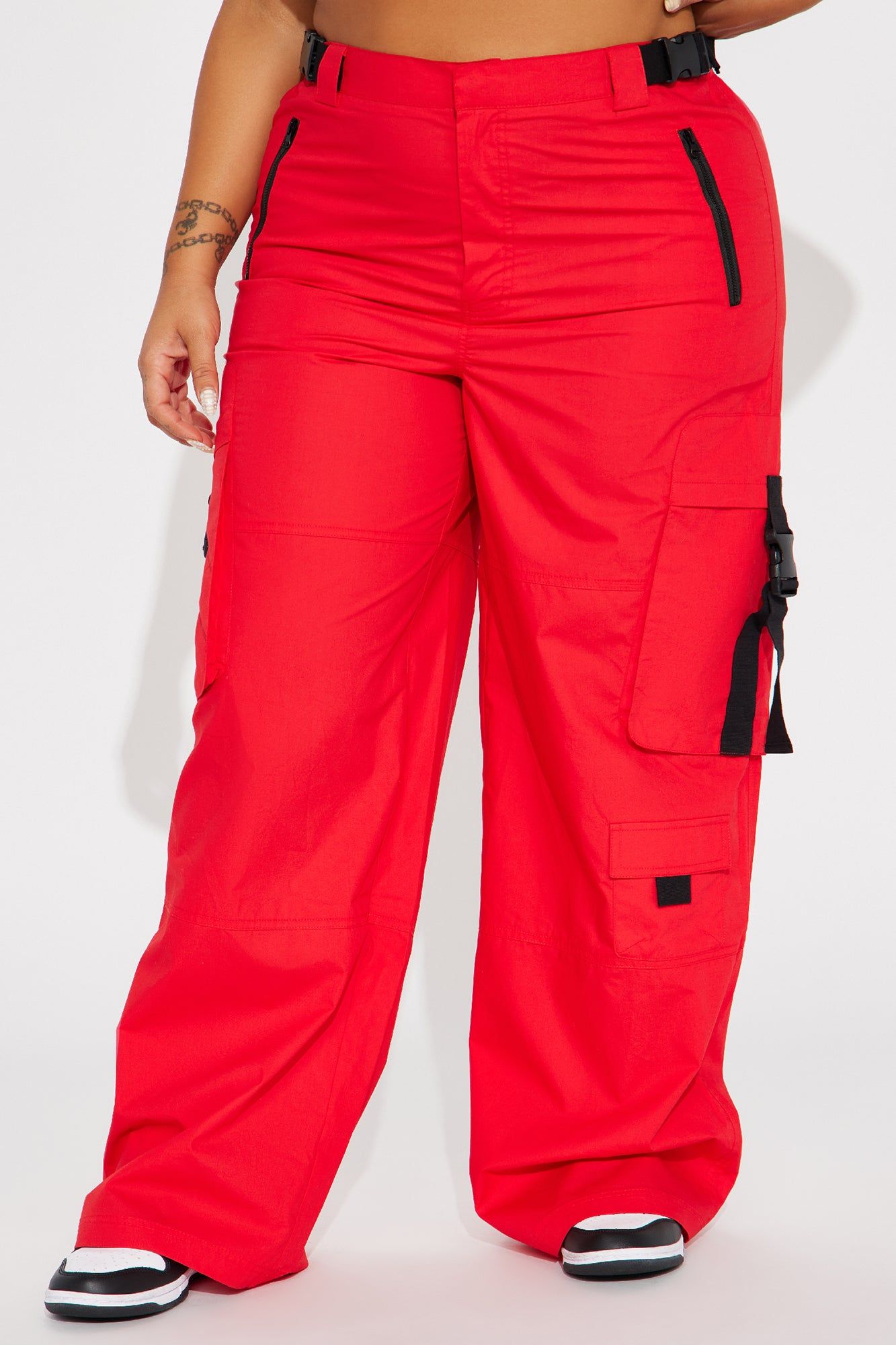 Keep It On The Low Cargo Pant - Red sold by Fashion Nova product image thumbnail 5