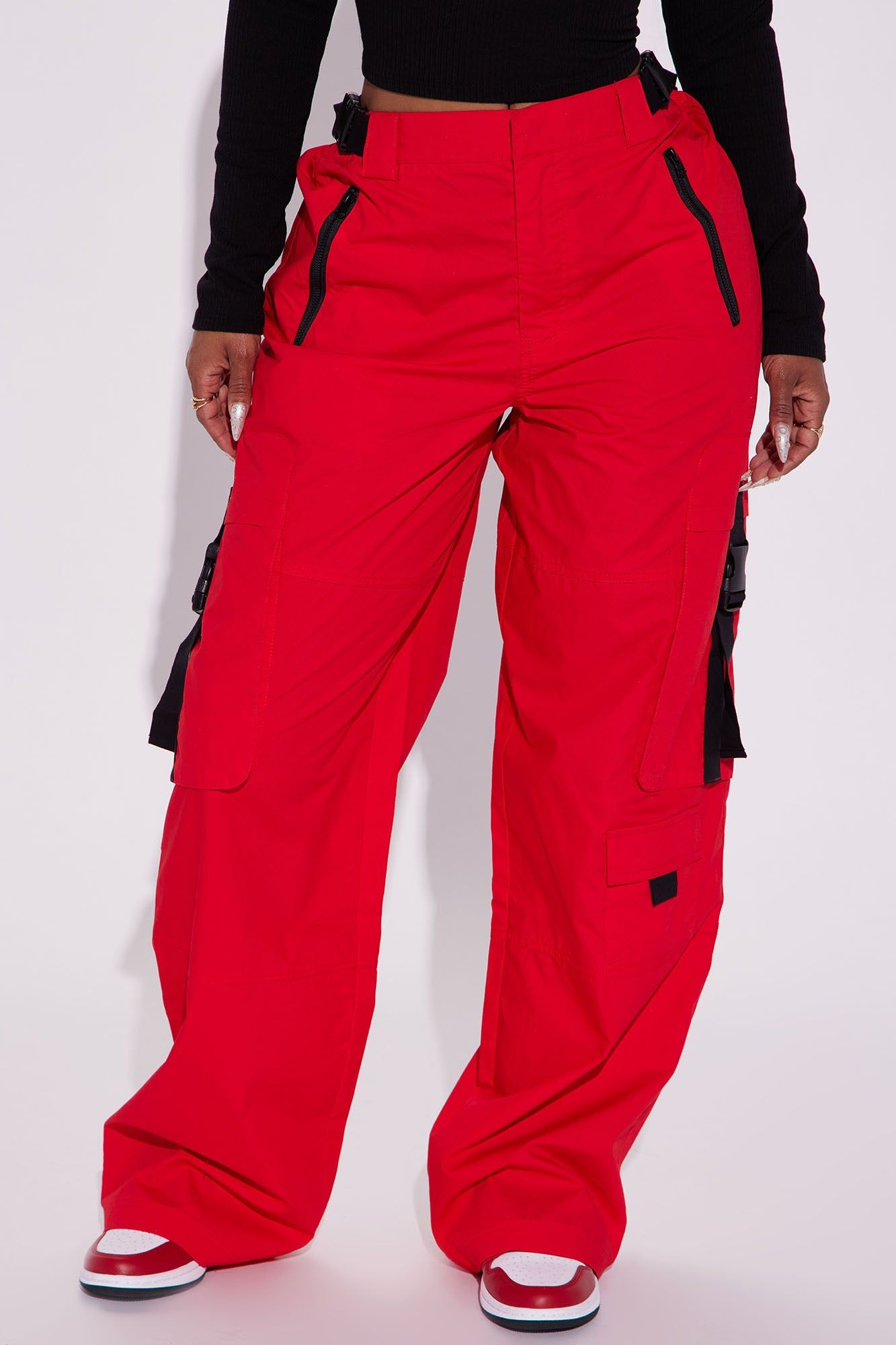 Keep It On The Low Cargo Pant - Red sold by Fashion Nova product image thumbnail 2