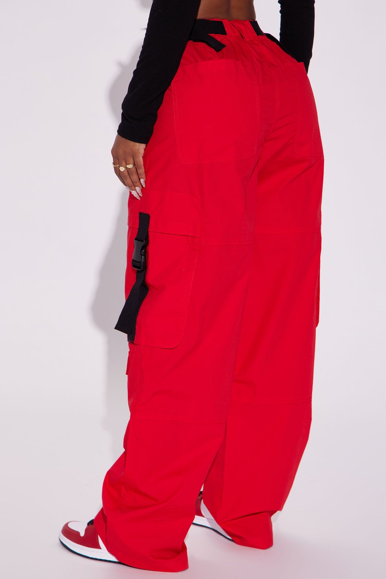 Keep It On The Low Cargo Pant - Red sold by Fashion Nova product image thumbnail 3