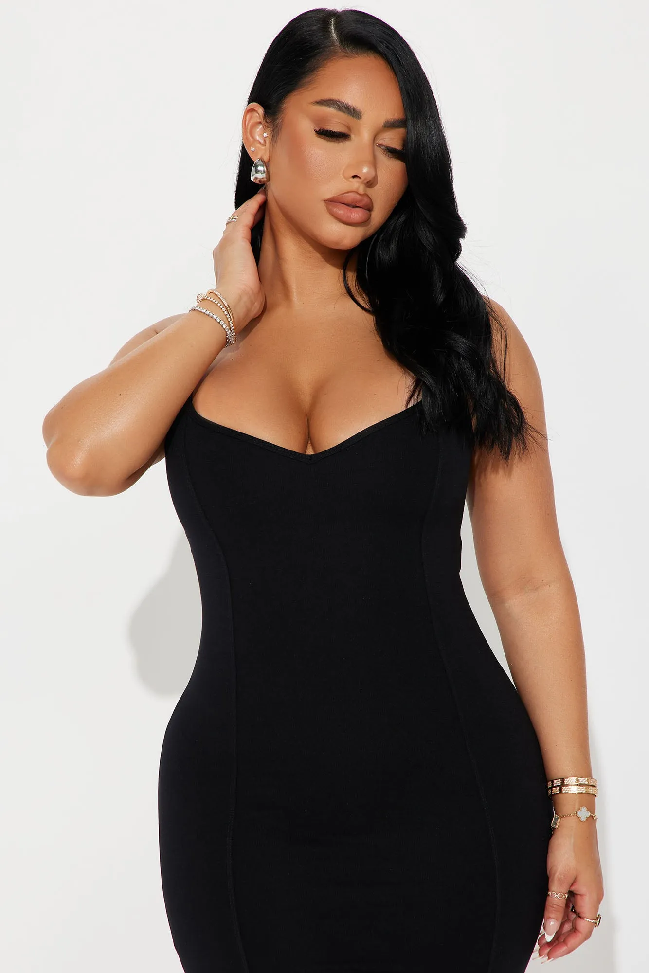 Peyton Ponte Midi Dress - Black sold by Fashion Nova product image thumbnail 2