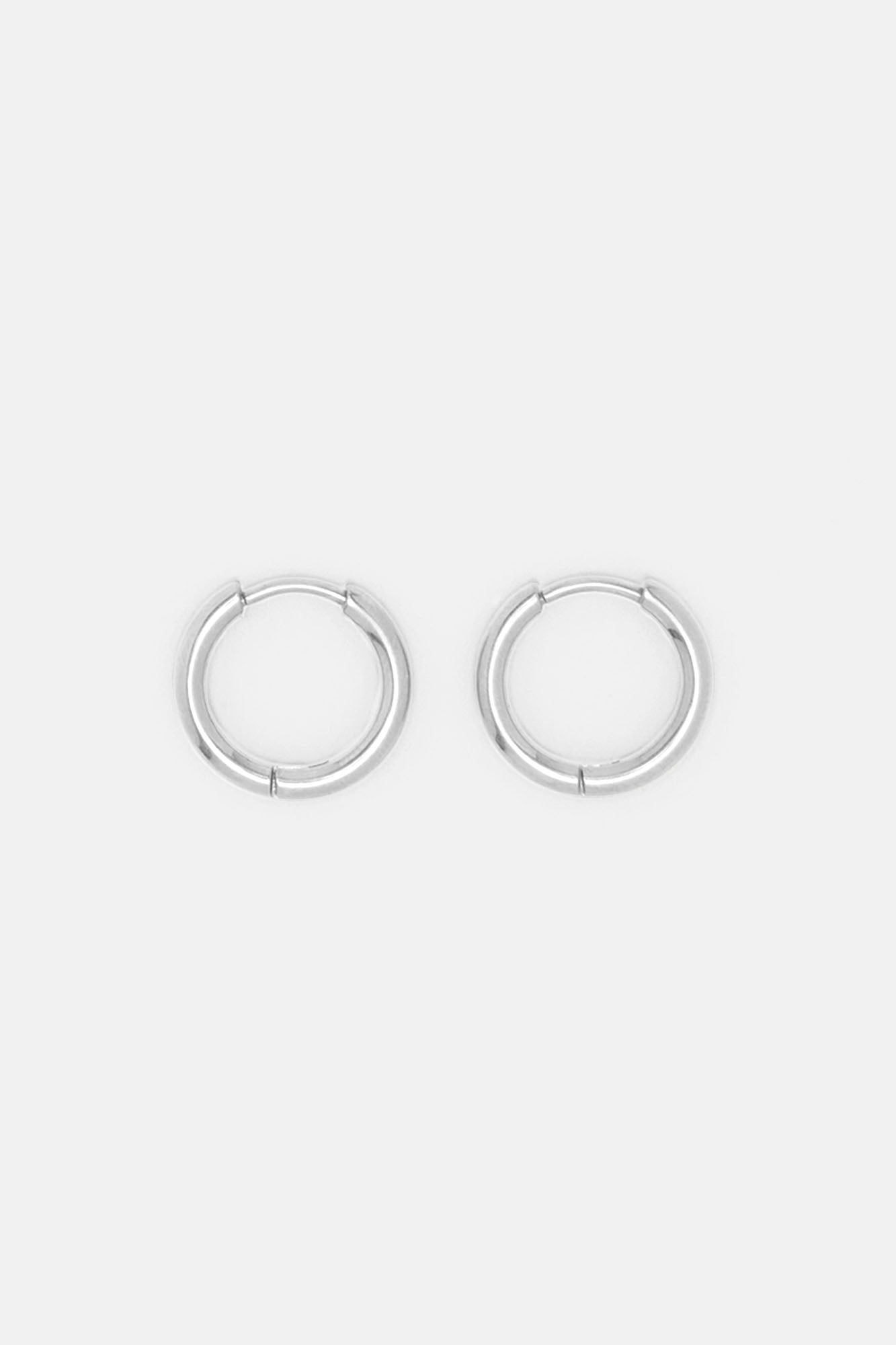Thin Hoop Stainless Steel Earring Set - Silver sold by Fashion Nova product image thumbnail 3