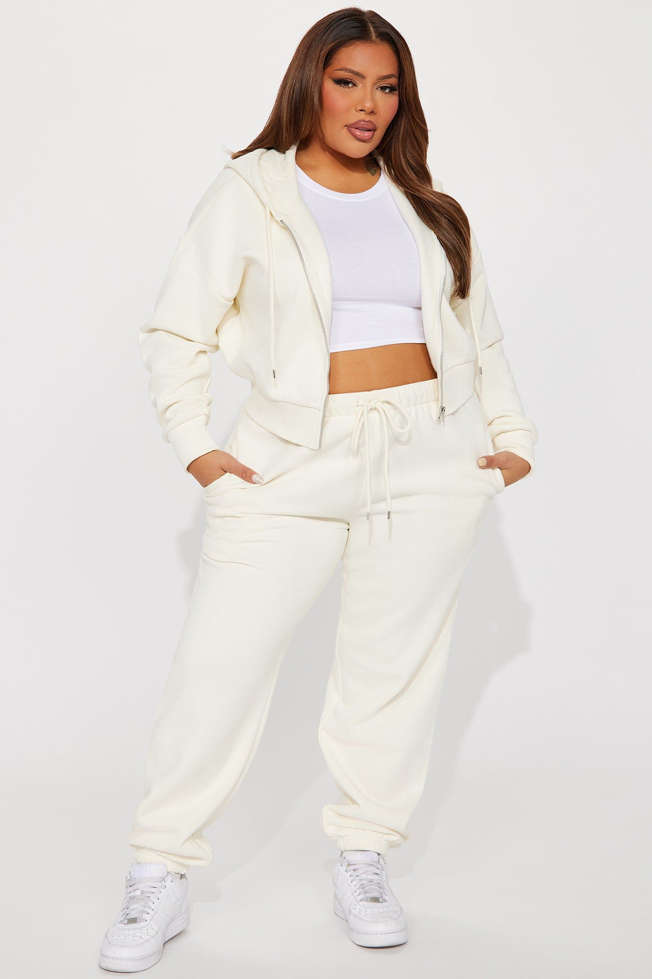 Brianna Jogger Pant Set - Cream sold by Fashion Nova product image thumbnail 4