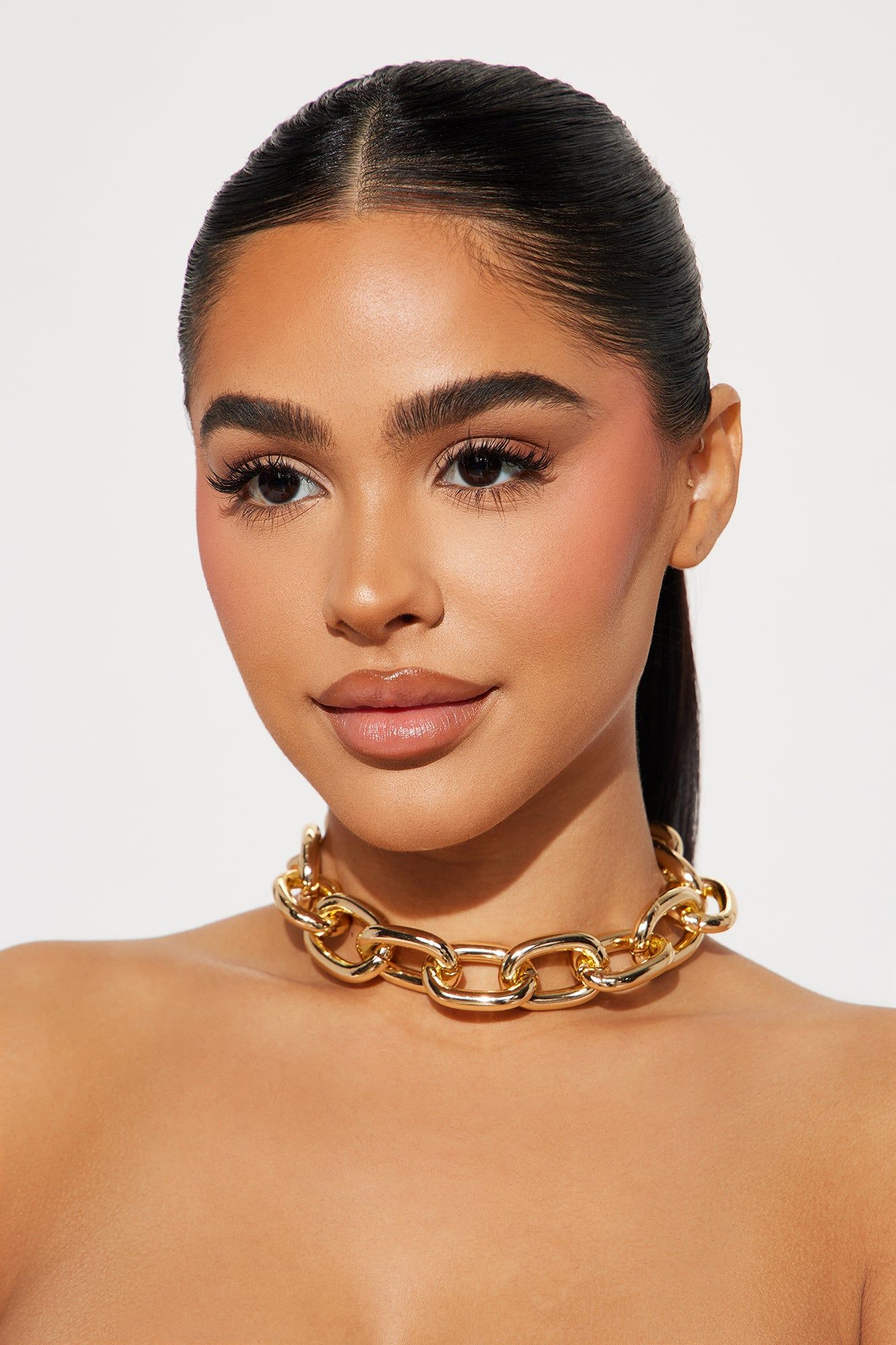 80s Babe Chain Necklace - Gold sold by Fashion Nova product image thumbnail 2