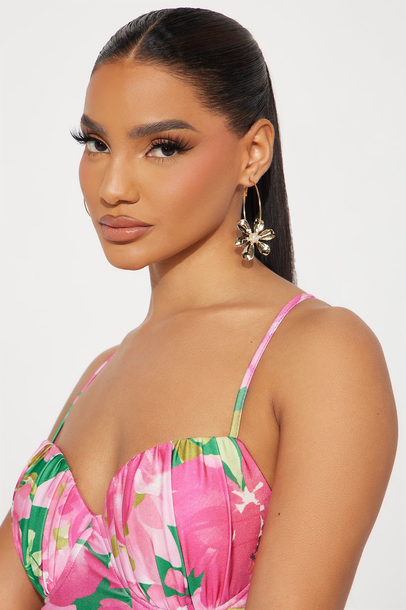 Girly Pop Hoop Earrings - Gold sold by Fashion Nova product image thumbnail 2
