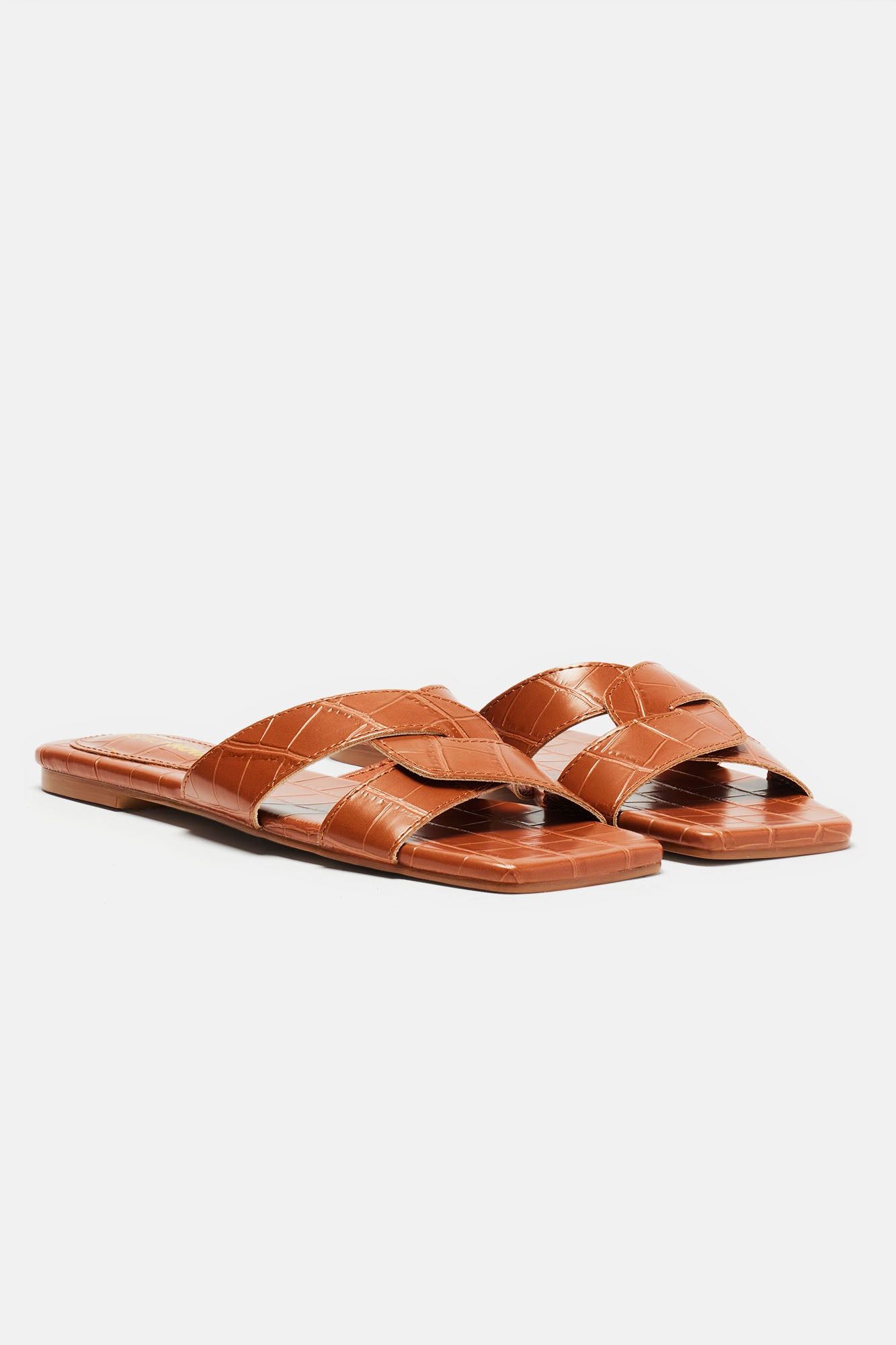 Kallan Flat Sandals - Brown sold by Fashion Nova product image thumbnail 2