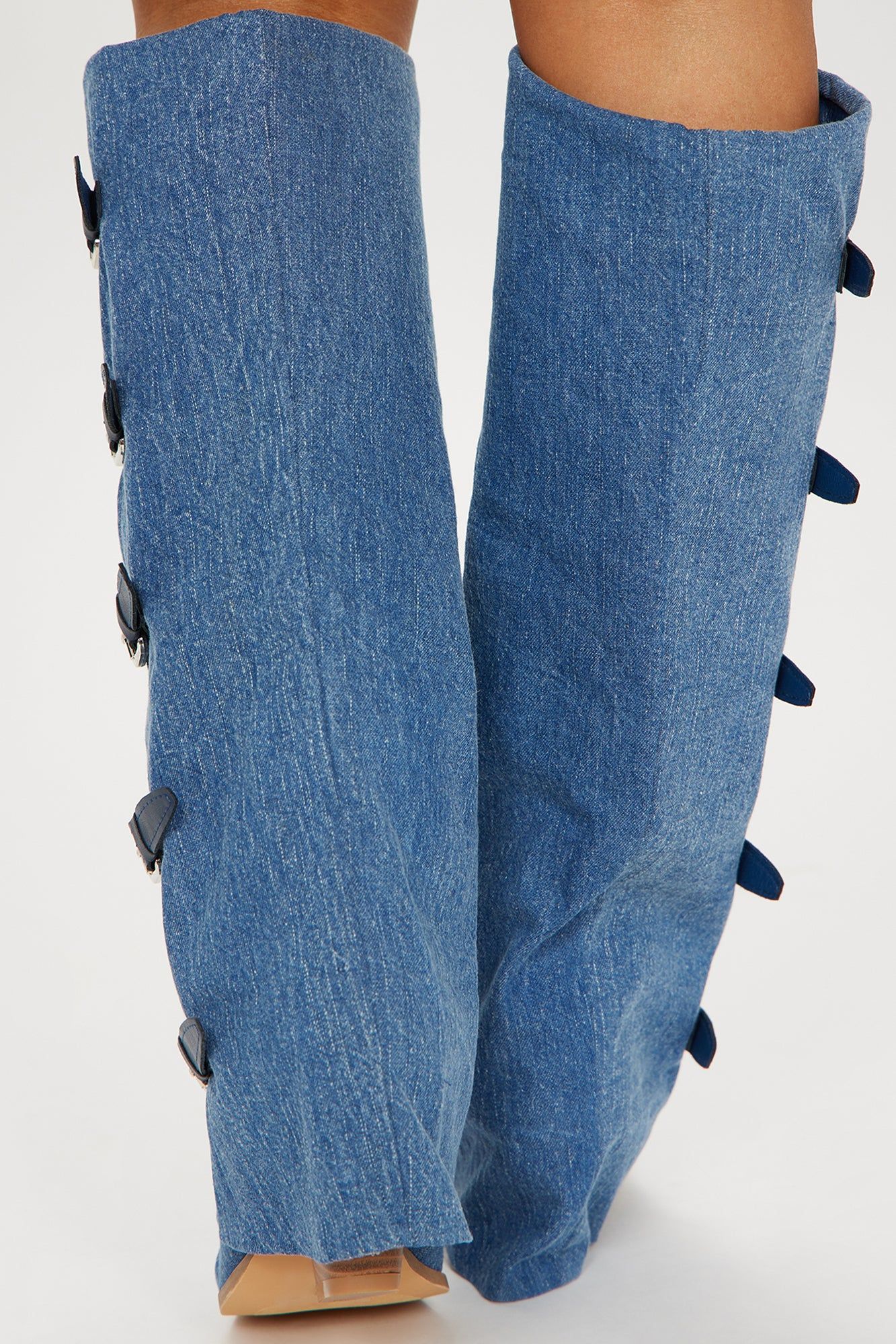 Wait And See Knee High Boots - Denim sold by Fashion Nova product image thumbnail 4