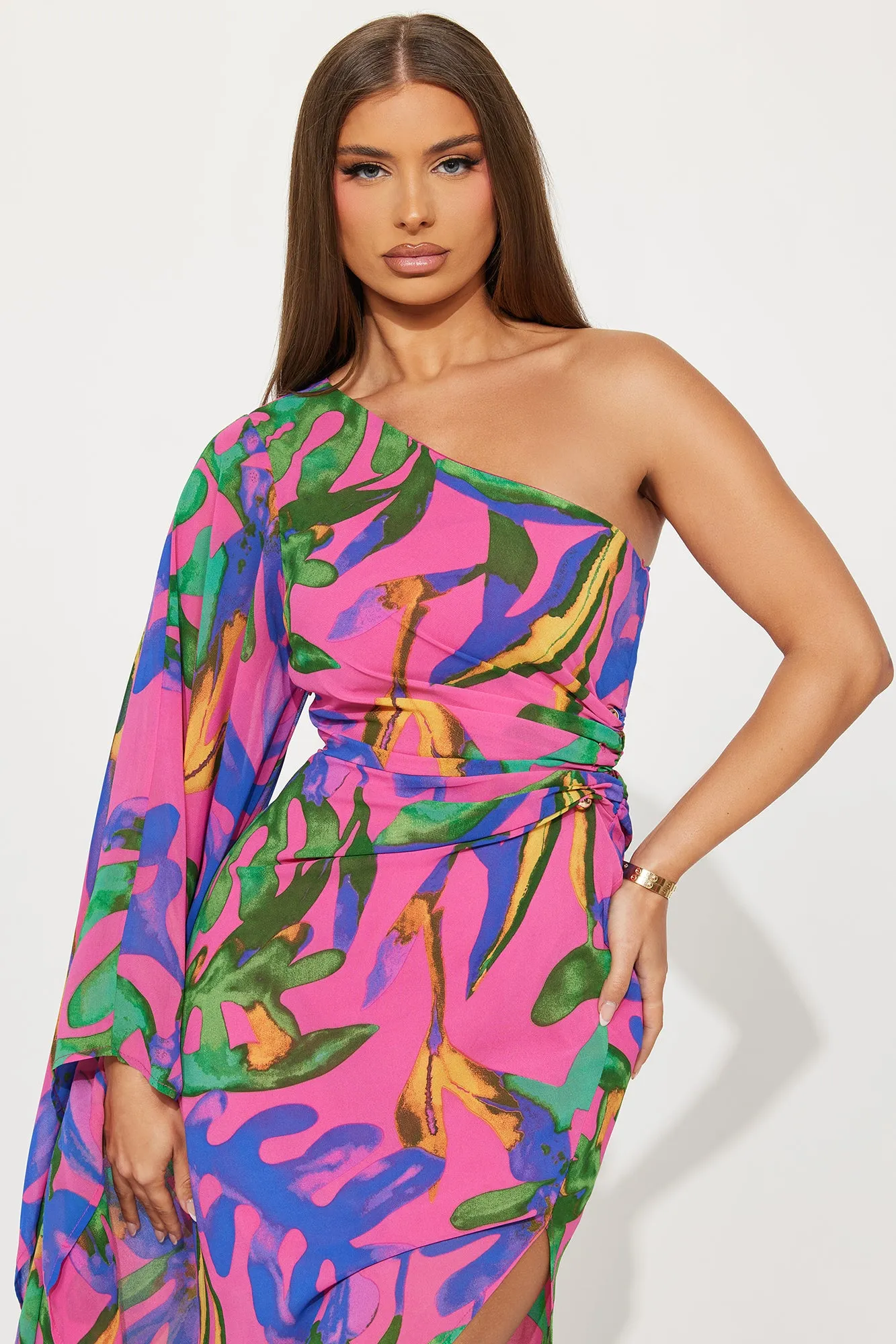 Maylie Chiffon Maxi Dress - Multi Color sold by Fashion Nova product image thumbnail 2