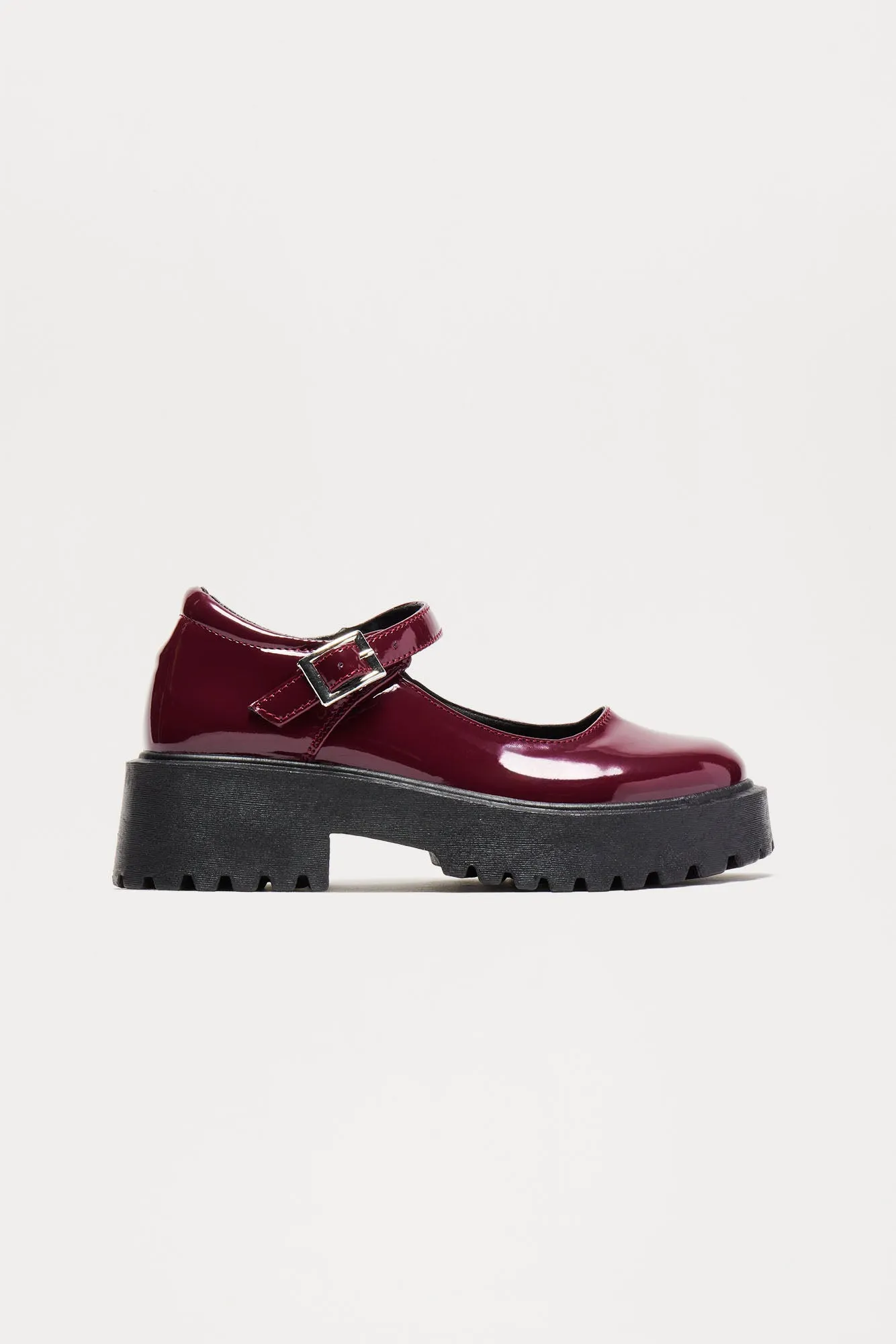 Kayce Platform Loafers - Burgundy sold by Fashion Nova