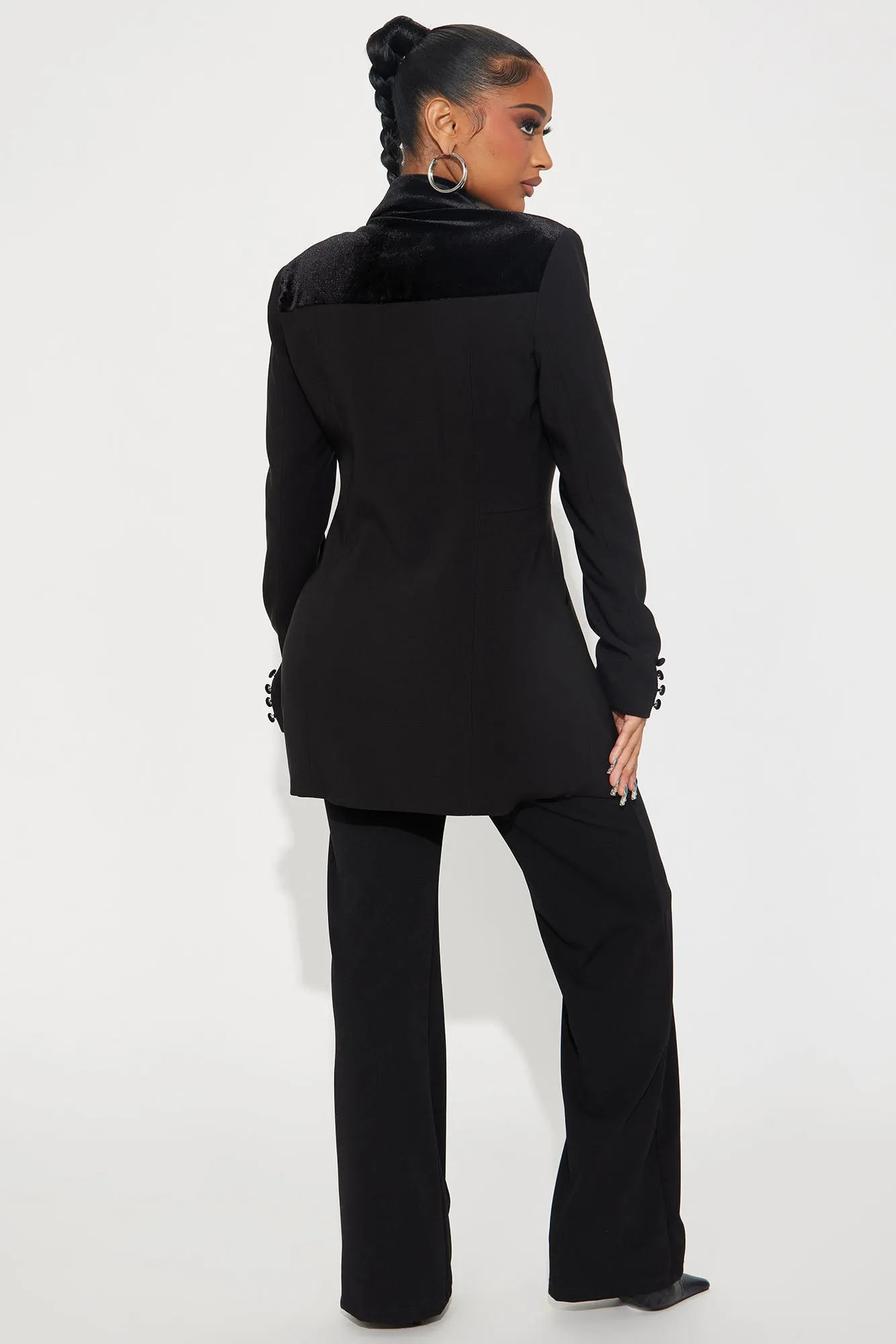 A Different Touch Velvet Blazer - Black sold by Fashion Nova product image thumbnail 3