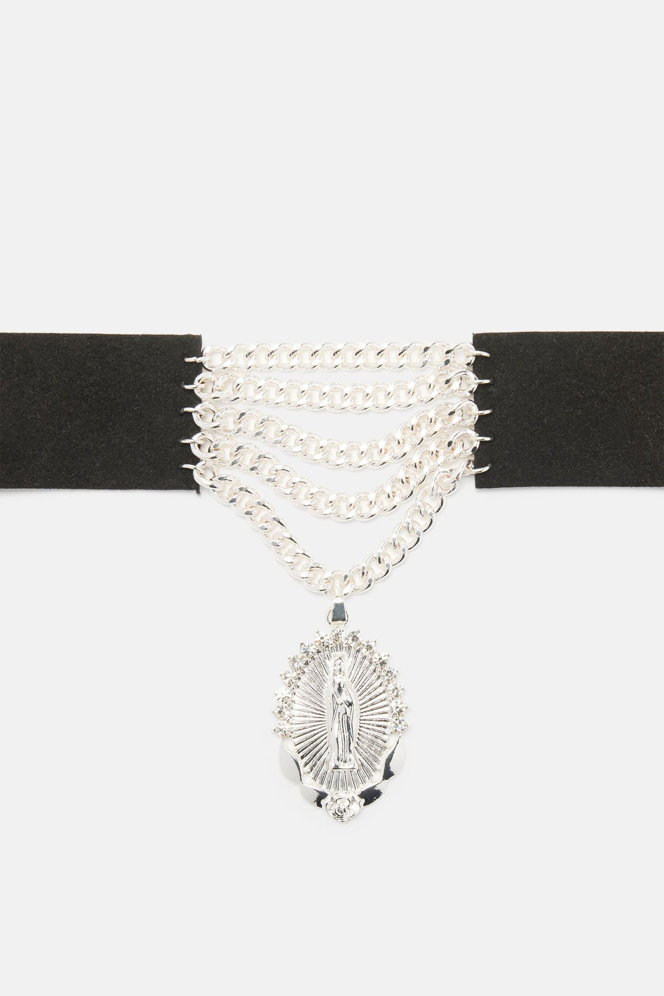 Blessings In Disguise Choker - Black/Silver sold by Fashion Nova product image thumbnail 3