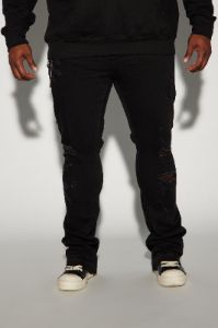 Get It Right Stacked Skinny Flare Jeans - Black sold by Fashion Nova