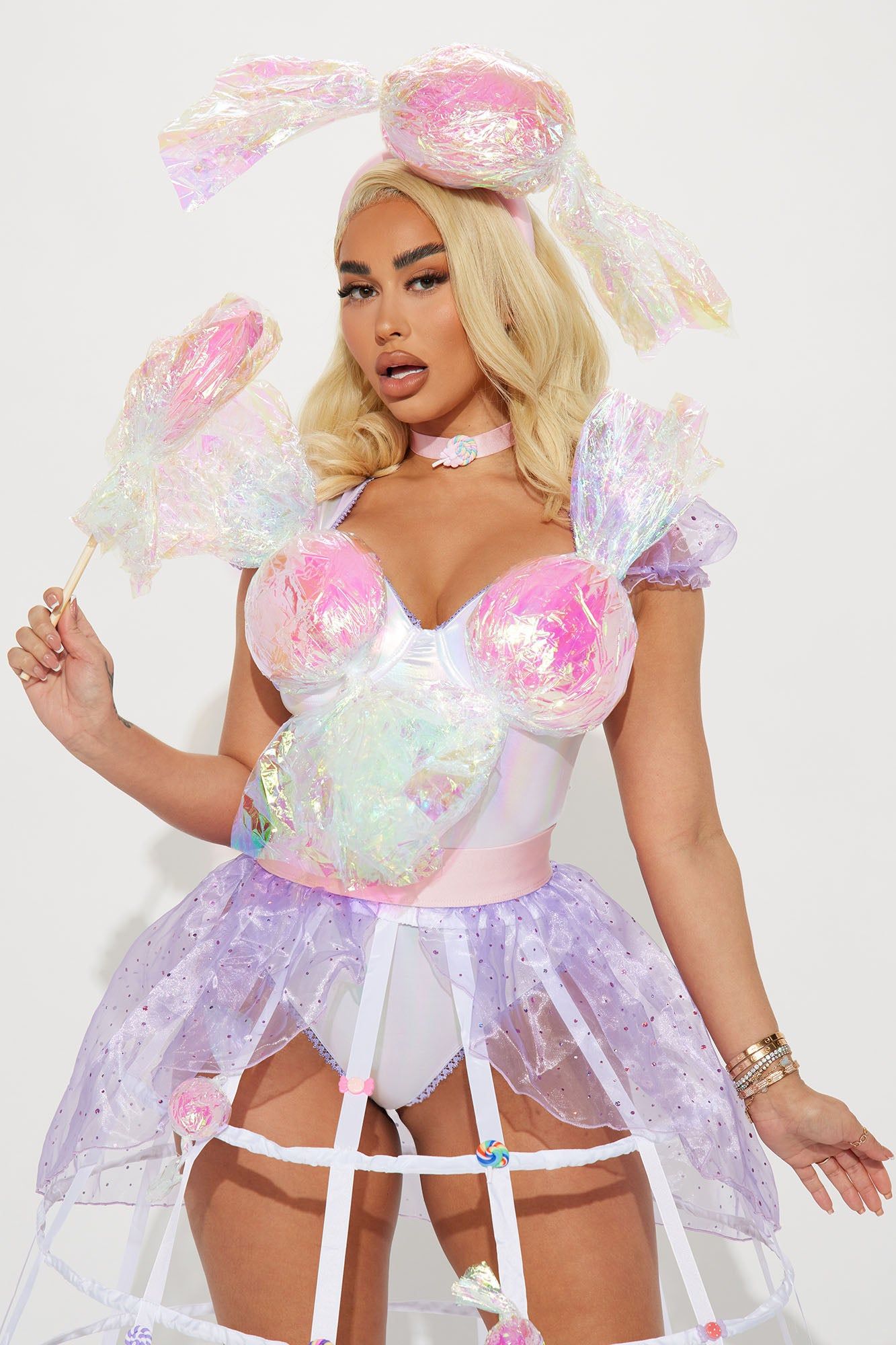 Sugarplum Queen 5 Piece Costume Set - Iridescent sold by Fashion Nova product image thumbnail 2