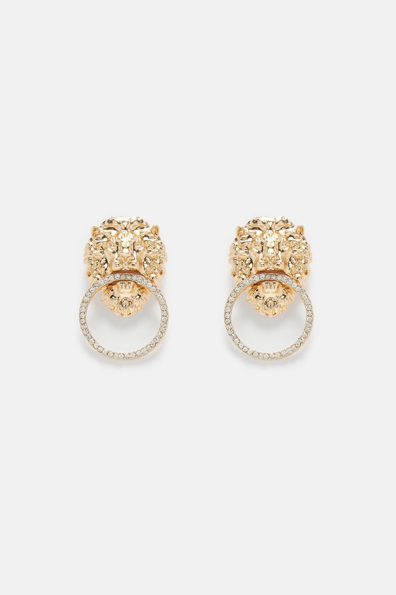 Heart Of A Lion Earrings - Gold sold by Fashion Nova product image thumbnail 3