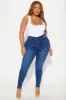 Imani Stretch Skinny Jeans - Dark Wash sold by Fashion Nova