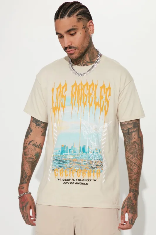 DTLA Short Sleeve Tee - Sand sold by Fashion Nova