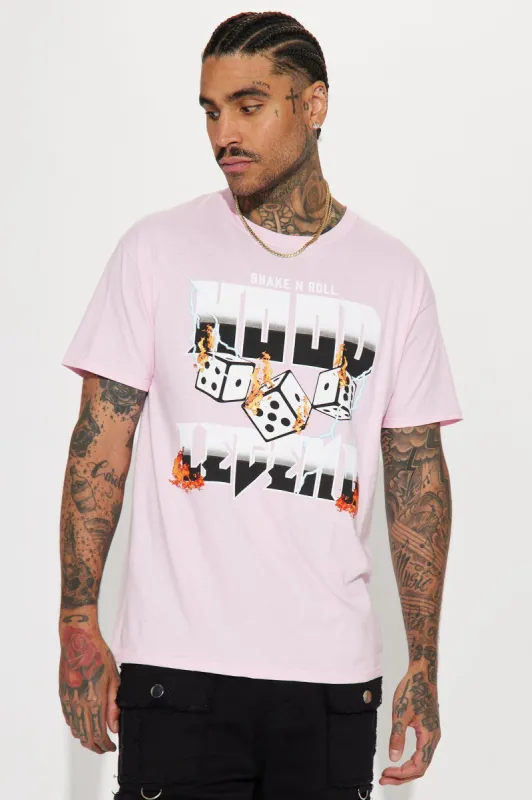 Dice King Short Sleeve Tee - Pink sold by Fashion Nova