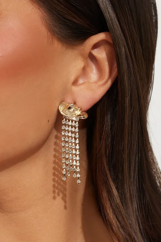 Rodeo Diva Earrings - Gold sold by Fashion Nova
