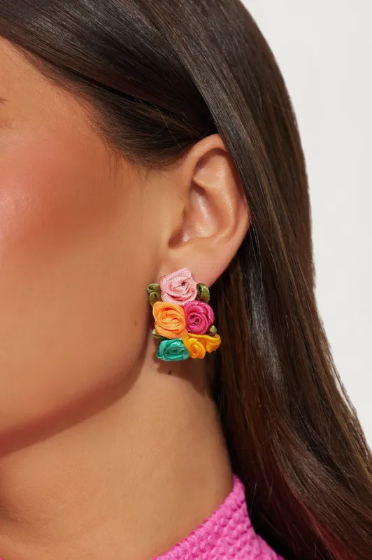 Casa De Flores Earrings - Multi Color sold by Fashion Nova