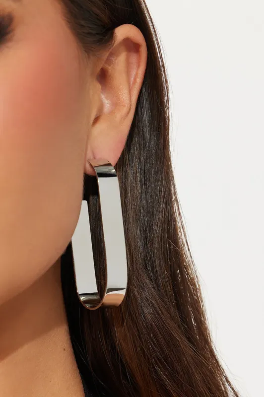 Past Office Hours Earrings - Silver sold by Fashion Nova