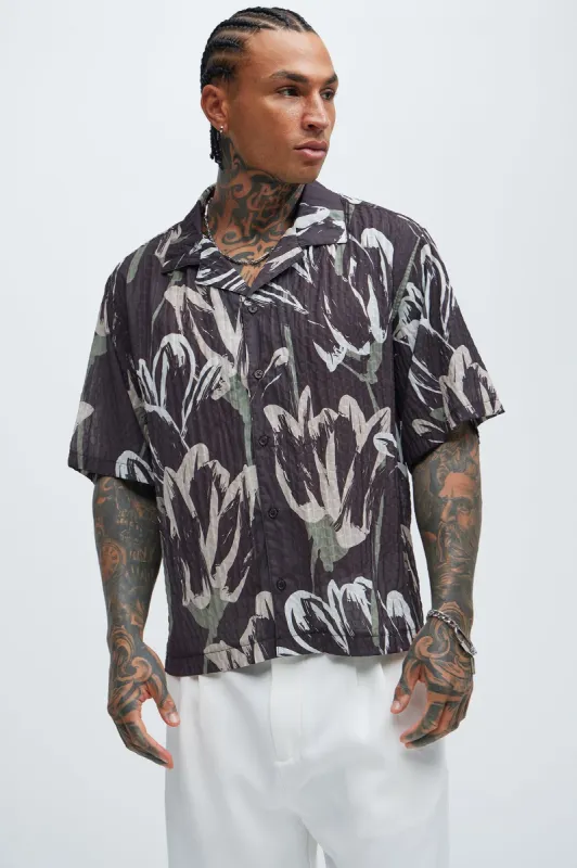 Nason Shirt - Brown/combo sold by Fashion Nova