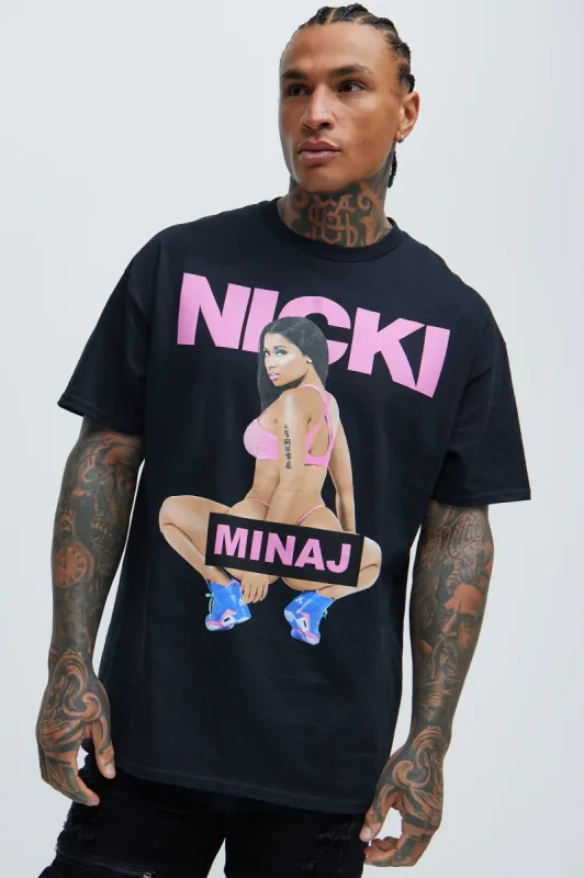 Nicki Minaj Oversize Short Sleeve Tee - Black sold by Fashion Nova
