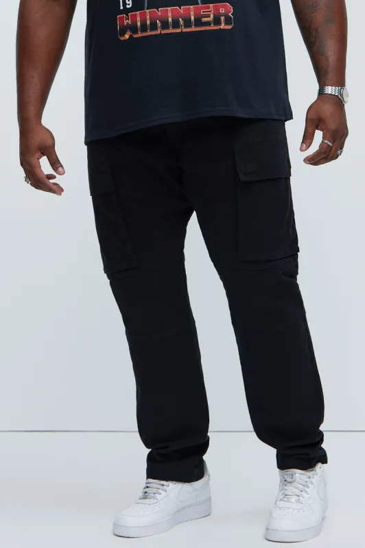 Allen Cargo Pants - Black sold by Fashion Nova