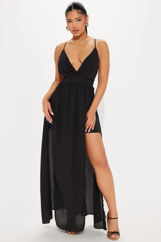 Maddox Maxi Dress - Black sold by Fashion Nova