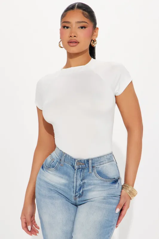 Most Popular Body Hugging Tee - White sold by Fashion Nova