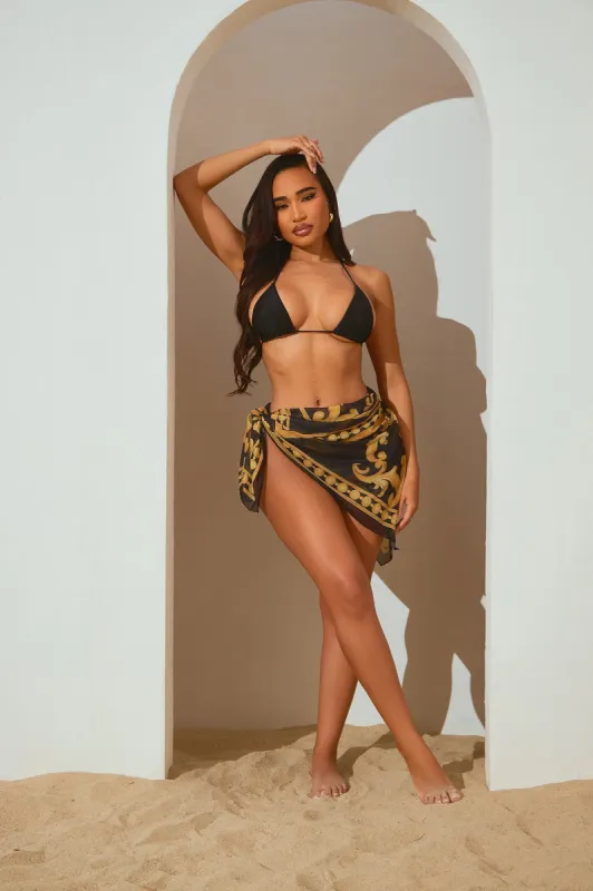 Blaise 3 Piece Bikini Set - Black/combo sold by Fashion Nova