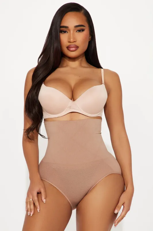 Feeling Confident High Waist Shapewear Panty 2 Pack - Mocha/combo sold by Fashion Nova